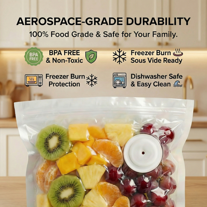 Complete Handheld Vacuum Sealer & Food Storage Bundle – Keep Food Fresh 5x Longer